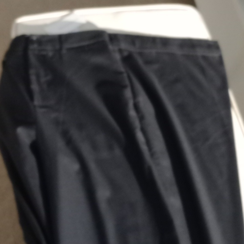 BNWT Commense wide leg black pants with diagonal flap size large - Picture 5 of 11